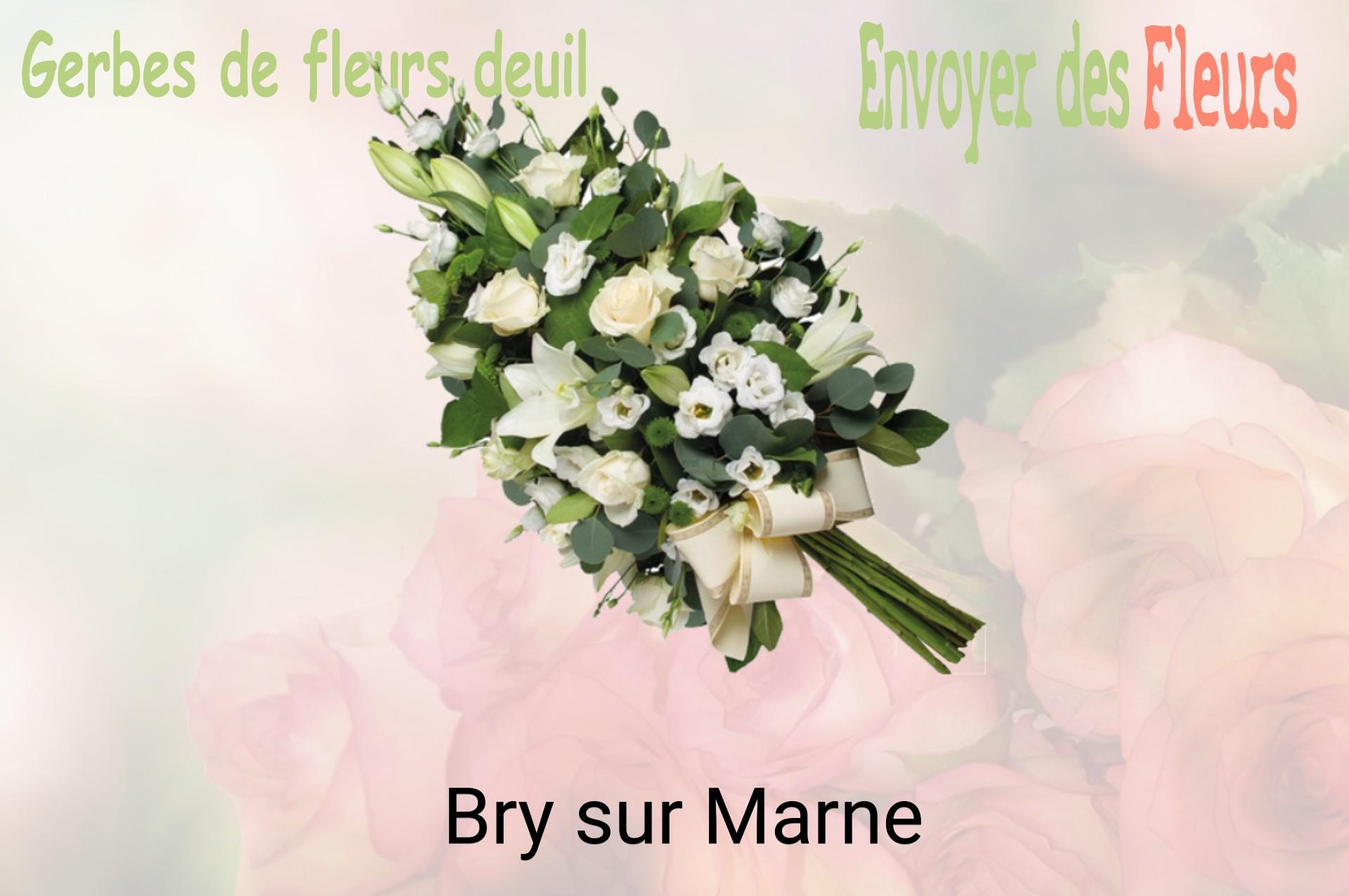 Gerbe de fleurs de deuil livrée à Bry-sur-Marne